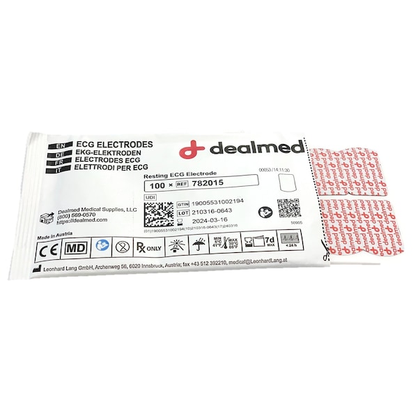 Electrode Tab Adult 21 X 34 Mm, 100/Pouch, 10/Bx, 4/Cs, 4000PK